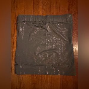 Vintage 90s Stella McCartney strapless silver top nylon/ spandex size 40 sz SM